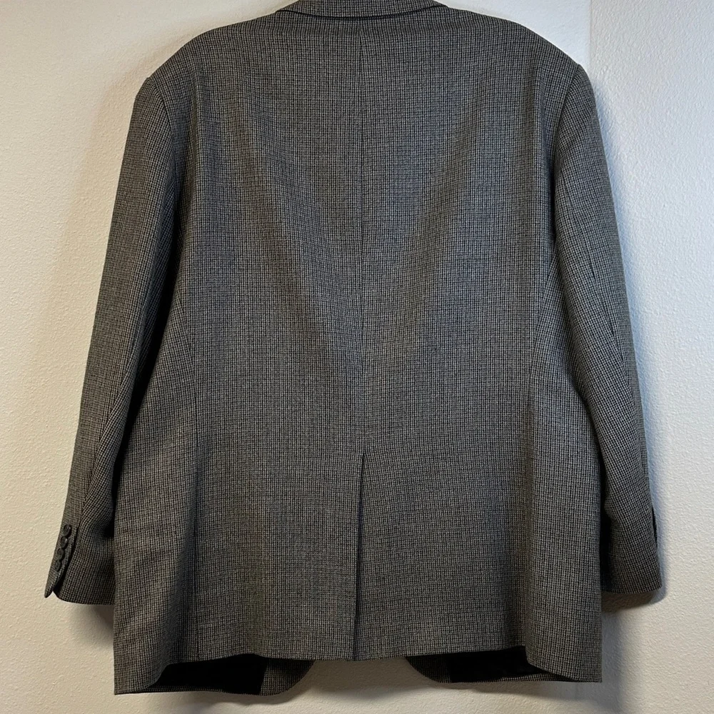 Chaps Ralph Lauren 46R Charcoal Tweed Lambswool Sport Coat Blazer